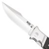 SOG Fielder Folding Knife 3.3" Satin Clip Point Blade Black G10 Handles