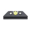 Night Fision Tritium Night Sights for Glock 17/19/34/43/48 - Yellow Front Ring/U Notch Black Rear Ri