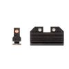 Night Fision Optics-Ready Stealth Series for Glock 17/19/34 Orange Front Ring/Black Rear Rings