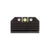 Night Fision Optics-Ready Stealth Series for Glock 17/19/34 Yellow Front Ring/Black Rear Rings