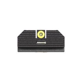 Night Fision Night Sight Set for Glock 42/43/43x/43x MOS  Yellow Front Ring/Rear Green Bar