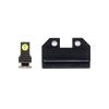 Night Fision Optics-Ready Stealth Series for Glock 42/43/43X MOS Yellow Front Ring/Black Rear