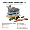 VEVOR Whetstone Knife Sharpening Kit, 2 Dual-Sided Grit Whetstones 400/1000 3000/8000, 10PCS Knife Sharpener Kit with 3 Non-Slip Bases