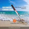 VEVOR Sand Spike Boat Anchor Pole, 36" Galvanized Carbon Steel Slide Anchor Shore Spike