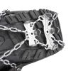 Outdoor 16-tooth Ice Claw Red Rubber Leather 201 Steel Chain + 304 Steel Claw For Winter Hiking Mountaineering Trekking