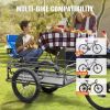 VEVOR Bike Cargo Trailer, 275 lbs Load Capacity, Heavy-Duty Bicycle Wagon Cart, Foldable Compact Storage & Quick Release with Universal Hitch