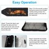 Deer Drag Sled with Handle Deer Cart Game Hauler Snow Sledding Pad Hunting Gear Supplies with 32.8FT Black Rope 16.1FT White Rope for Hunting Ice Fish