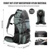 60L Outdoor hiking backpack with internal frame, including rain cover, cyan (Amazon Shipping)(Prohibited by WalMart)(No shipment on weekends)