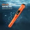 VEVOR Metal Detector Pinpointer, IP68 Fully Waterproof Handheld Pin Pointer Wand, 4.5" Detection Depth, 3 Modes, LCD Screen