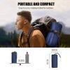 Double Air Mattress with Pillow, Built-in Foot Pump, 4-inch Camping Air Mattress, for Backpacking, Hiking, Traveling