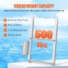 VEVOR Dock Ladder, Removable 3 Steps, 500 lbs Load Capacity, Aluminum Alloy Pontoon Boat Ladder with 3.1'' Wide Step & Nonslip Rubber Mat