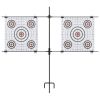 Target Paper Stand with Shooting Papers 30.7"x29.9" Steel