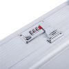 135*28*10cm Aluminum New Framed Locking Gun Pistol HandGun Lock Box Hard Storage Carry Case Silver