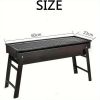 1PC, portable barbecue grill, folding barbecue grill, outdoor camping, hiking, picnic trip