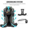 60L Outdoor hiking backpack with internal frame, including rain cover, cyan (Amazon Shipping)(Prohibited by WalMart)(No shipment on weekends)