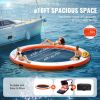 VEVOR Inflatable Floating Dock ø10FT Water Dock Platform with ø8FT Mesh Pool