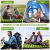 Double Air Mattress with Pillow, Built-in Foot Pump, 4-inch Camping Air Mattress, for Backpacking, Hiking, Traveling
