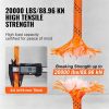 VEVOR Double Braided Polyester Rope, 3/4 in x 220 ft, 24 Strands, 20000 LBS Breaking Strength Outdoor Rope