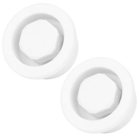 2Pcs PVC Surfboard Paddle Board Vent Hole Automatic Breathing Waterproof Accessory white (Color: White)