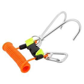 fKEEP DIVING Stainless Steel Reef Hook Diving Safety Accessories (Blue) (Color: Orange)
