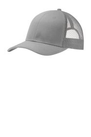 Port Authority Snapback Trucker Cap C112 (Color: Gusty Grey, size: OSFA)