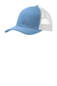 Port Authority Snapback Trucker Cap C112 (Color: Carolina Blue/ White, size: OSFA)