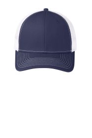 Port Authority Snapback Trucker Cap C112 (Color: True Navy/ White, size: OSFA)