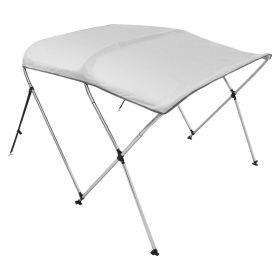 VEVOR 3 Bow Bimini Top Boat Cover, 900D Polyester Canopy with 1" Aluminum Alloy Frame, Waterproof and Sun Shade, Includes Storage Boot, 4 Straps (Default: Default)