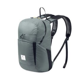 Naturehike Backpack 170g 22L Ultralight Shoulder Bag Women Man bag Waterproof Folding Bag Travel Climbing Trekking Men Backpack (Color: Gray 22L, Capacity: Other)