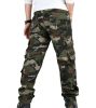 Men's Casual Military Pants Camo Cargo Work Pants Trousers