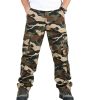 Men's Casual Military Pants Camo Cargo Work Pants Trousers