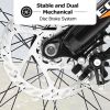 24 Inch Fat Tire Bike Adult/Youth Full Shimano 7 Speeds Mountain Bike, Dual Disc Brake, High-Carbon Steel Frame, Front Suspension, Mountain Trail Bike