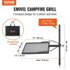 VEVOR Swivel Campfire Grill, Fire Pit Grill Grate over Fire Pits, Heavy Duty Steel Grill Grates, 360�� Adjustable Open Fire Outdoor Cooking Equipment