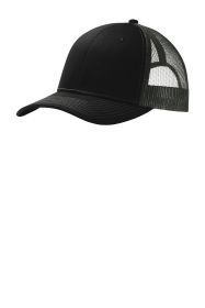 Port Authority Snapback Trucker Cap C112 (Color: Black/ Grey Steel, size: OSFA)