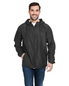 Burnside B9754 Lightweight Windbreaker (Color: STEEL, size: L)