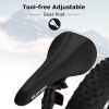 24 Inch Fat Tire Bike Adult/Youth Full Shimano 7 Speeds Mountain Bike, Dual Disc Brake, High-Carbon Steel Frame, Front Suspension, Mountain Trail Bike