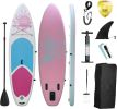 Inflatable Stand Up Paddle Board ��� Simple Deluxe Premium SUP for All Skill Levels, Pink Paddle Boards for Adults & Youth