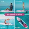 Inflatable Stand Up Paddle Board ��� Simple Deluxe Premium SUP for All Skill Levels, Pink Paddle Boards for Adults & Youth