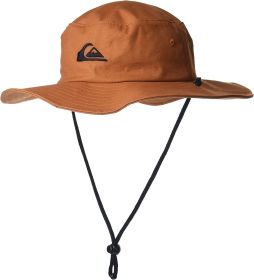 Quiksilver Men's Bushmaster Sun Protection Floppy Visor Bucket Hat (Color: Auburn, size: 2XL)