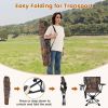360�� Swivel Portable Foldable Hunting Chair with Storage Pockets